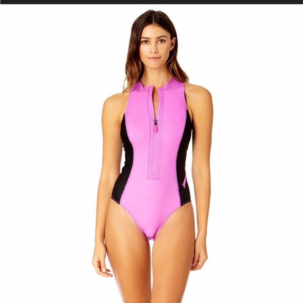 Sport Suit Pink and Black Women's Swimwear
